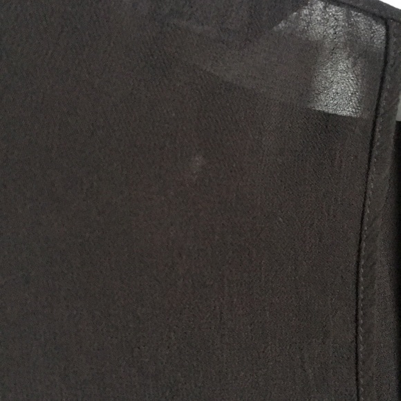 ZARA Woman Black Flowy Sheer Blouse - Picture 5 of 5